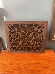 antique cast iron louvered heating