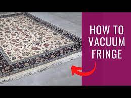 how to vacuum your rug fringe the