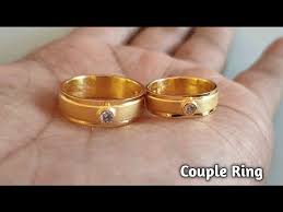 latest gold couple ring designs with