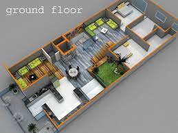 3d Floor Plan Rendering Of Apartment