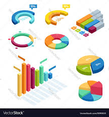 Chart And Graphic Isometric Business Diagram Data