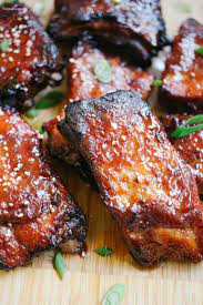 easy sticky air fryer ribs only 4