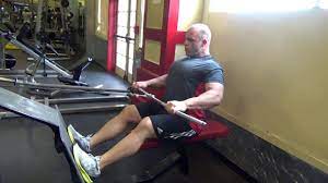 seated cable rows with pull down bar