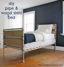 Diy Pipe Wood Slats Bed Jaime Costiglio