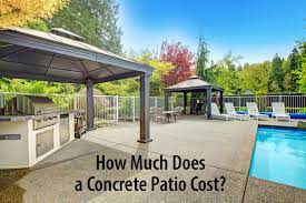 compare 2021 average concrete patios vs