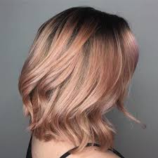 The dark blonde casual look. Rose Gold Hair The Trend That Keeps Coming Back Wella Blog