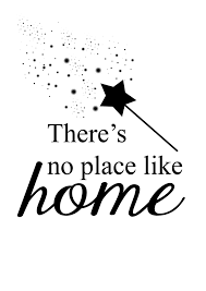 There's no place like home; The Wizard Of Oz Free Printable Quote Poster There S No Place Like Home Home Quotes And Sayings Wizard Of Oz Quotes Free Printable Quotes
