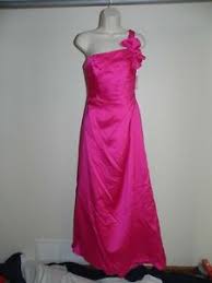 Details About Davids Bridal Dress Size 4 Begonia Pink F14430 Bridesmaid Satin Prom Nwt 159