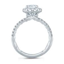 Jetzt preise vergleichen & sparen! Oval Halo Engagement Ring With Belted Gallery Detail By A Jaffe