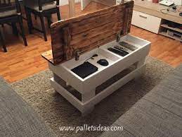 Wood Pallet Coffee Table With Storage