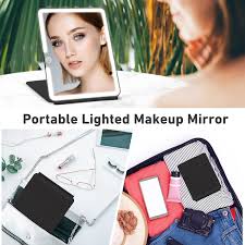 jadazror travel mirror with light and