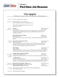 Cover Letter Resume Objective Examples Part Time Job For Clerical