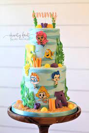 Bubble Guppies Cake Design gambar png