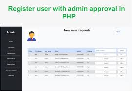 user with admin approval in php