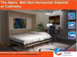 the alpha wall bed horizontal sidefold