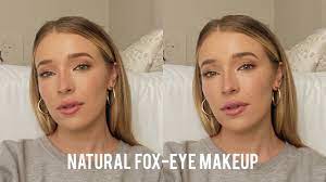 natural brown fox eye liner makeup