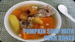 pumpkin soup with pork bones you