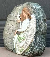 Irish Angel Garden Stone Blessing