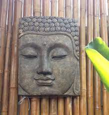 Buddha Face Outdoor Wall Art Clay Art