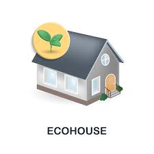 Ecohouse Icon 3d Ilration From