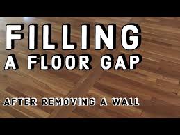 floor gap after removing a wall