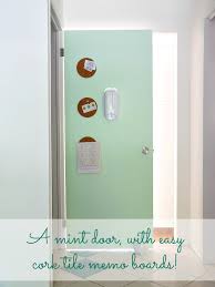 Paint A Basement Door Mint And Create A