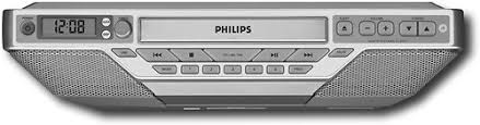 Clock radio with cd player : Philips Under Cabinet Alarm Clock Radio With Cd Player Aj6111 37 Best Buy