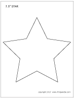 Stars Printable Templates Coloring Pages Firstpalette Com