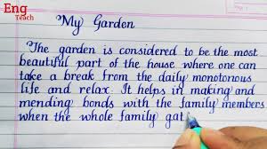 essay on my garden english essay