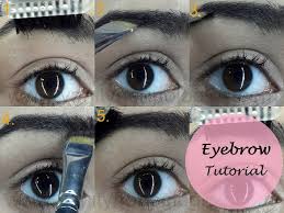 tutorial how to fill in dark eyebrows