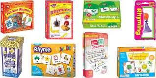 Near rhymes, meanings, similar endings, similar syllables. 13 Rhyme Card Puzzle Domino Games For Primary Preschool Children