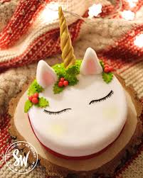 unicorn christmas cake how to make