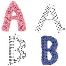 Crochet Alphabet Chart Diagram A To Z Crochet Letters
