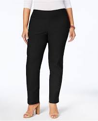 Plus Size Cambridge Tummy Control Pull On Pants Created For Macys