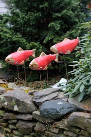 Sockeye Salmon Garden Art Sold