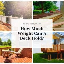 how much weight can a deck hold