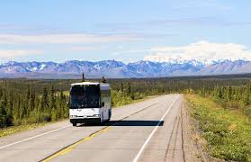 motorcoach bus or shuttle travel alaska