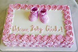 Welcome Baby Girl Cake Baby Girl Birthday Cake Baby Shower Cake  gambar png