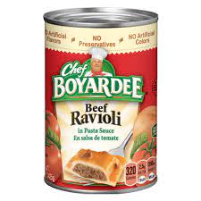 beef ravioli can chef boyardee