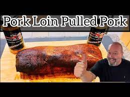 pulled pork from a pork loin