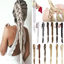 Avi styles the fringe into a voluminous wave and explains the way to get a perfect shape before securing it with pins. Florata 21 Claw Jaw Braiding Hair Clip In Hair Extensions Synthetic Fishtail Braid Ponytail Extension With A Claw Jaw Clip For Women Beauty And Fashion Amazon Co Uk Beauty