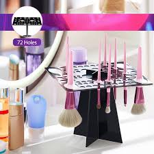 collapsible makeup brush holder