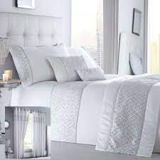 shimmer bedding range white choice of