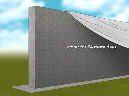how to form concrete walls with