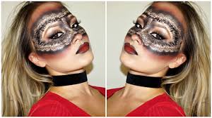 lace face mask halloween makeup