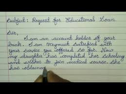 These letters have an easy and conversational language. How To Write A Letter To The Bank Manager For Educational Loan Letter Writing In Cursive Youtube