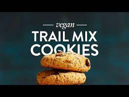 vegan gluten free trail mix cookies