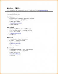 Resume References Format Reference Template In 4 How To A List Par