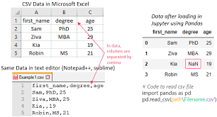 python pandas read csv load csv text