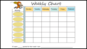 Free Weekly Behavior Chart Football Player Weekly